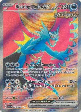 Pokemon SV Paradox Rift 229/182 Roaring Moon ex (Full Art) - Pokémon - FashionsVida