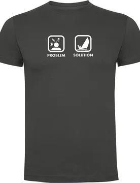 Problem Solution Sail Short Sleeve T-shirt Dark Grey XL Men - Kruskis - FashionsVida
