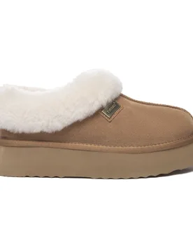 Womens Ever Au Women Topknot Leather Slippers - Chestnut Suede - Size Uk 6 - EverAU Australia - FashionsVida