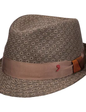 Salvio Trilby Cloth Hat by Alfonso DEste - beige - Female - Size: L (58-59 cm) - Alfonso D´Este - FashionsVida