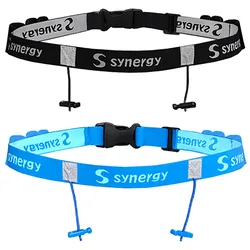 Race Belt 2 Units Black / Blue One Size unisex