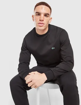 Mens Double Knit Crew Sweatshirt - Nero, nero nero Uomo taglia 4/M - Lacoste - FashionsVida