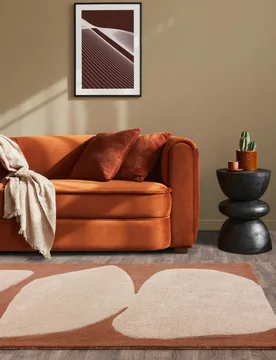 Canvas Collage Pure Wool Rug Orange - Asiatic - FashionsVida