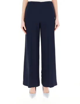Pantalone wide leg BLU NAVY 40 - Liviana Conti - FashionsVida
