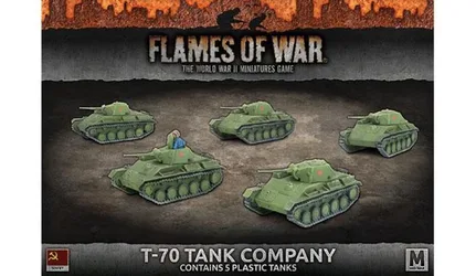 Flames of War - Soviet - T-70 Tank Company (x5, Plastic)