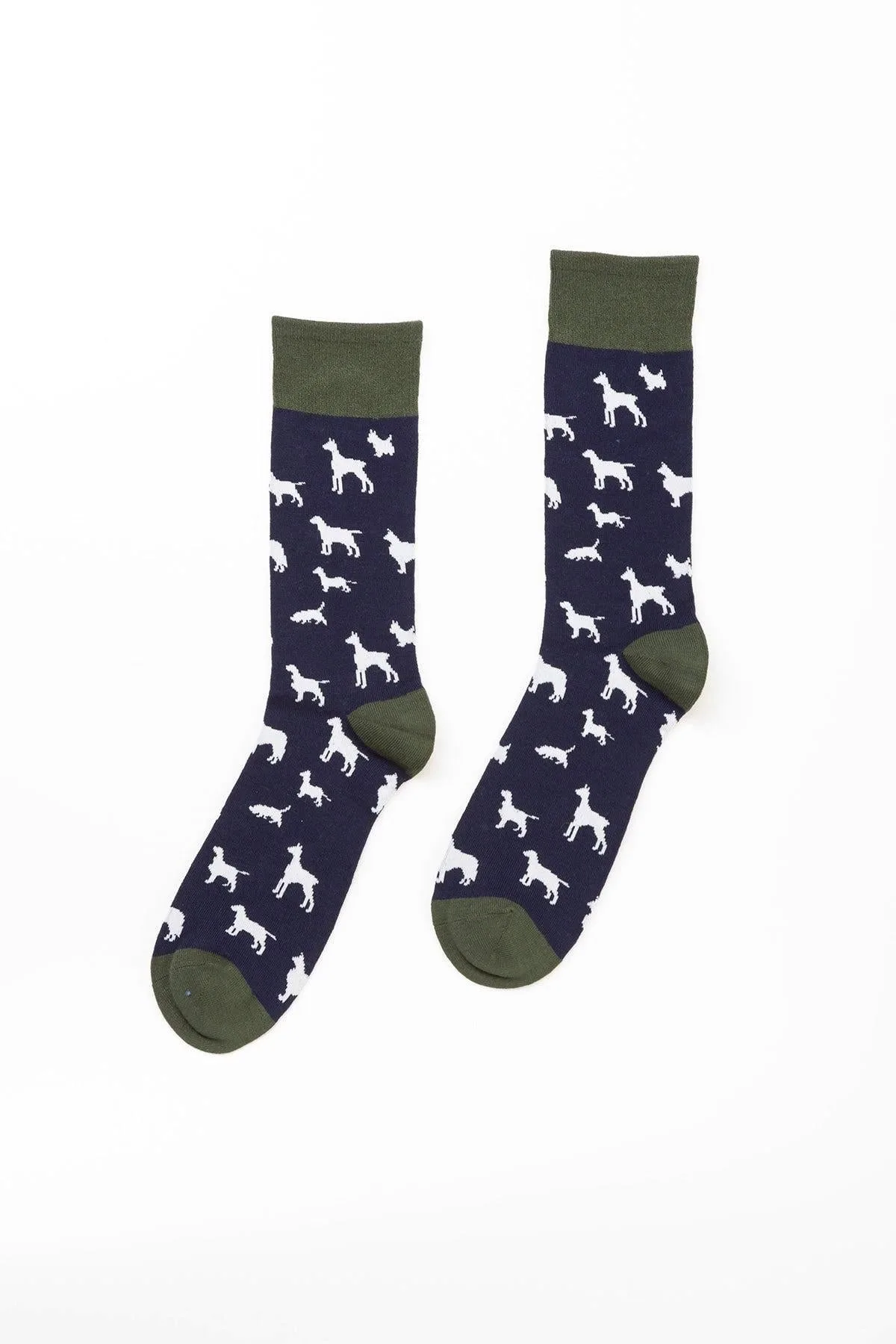Mens Multi Dog Pattern Socks - - Size: ONESIZE - Rydale - FashionsVida