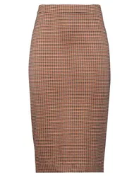 Falda midi Mujer Camel 40 Mujer