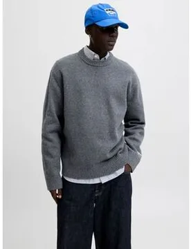 Pullover 12282728 Norrebro-Dark Grey Melange Eu S;Eu M;Eu L;Eu Xl Male - Jack & jones - FashionsVida