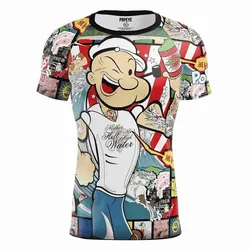 Maglietta A Maniche Corte Popeye Art Show Blue S