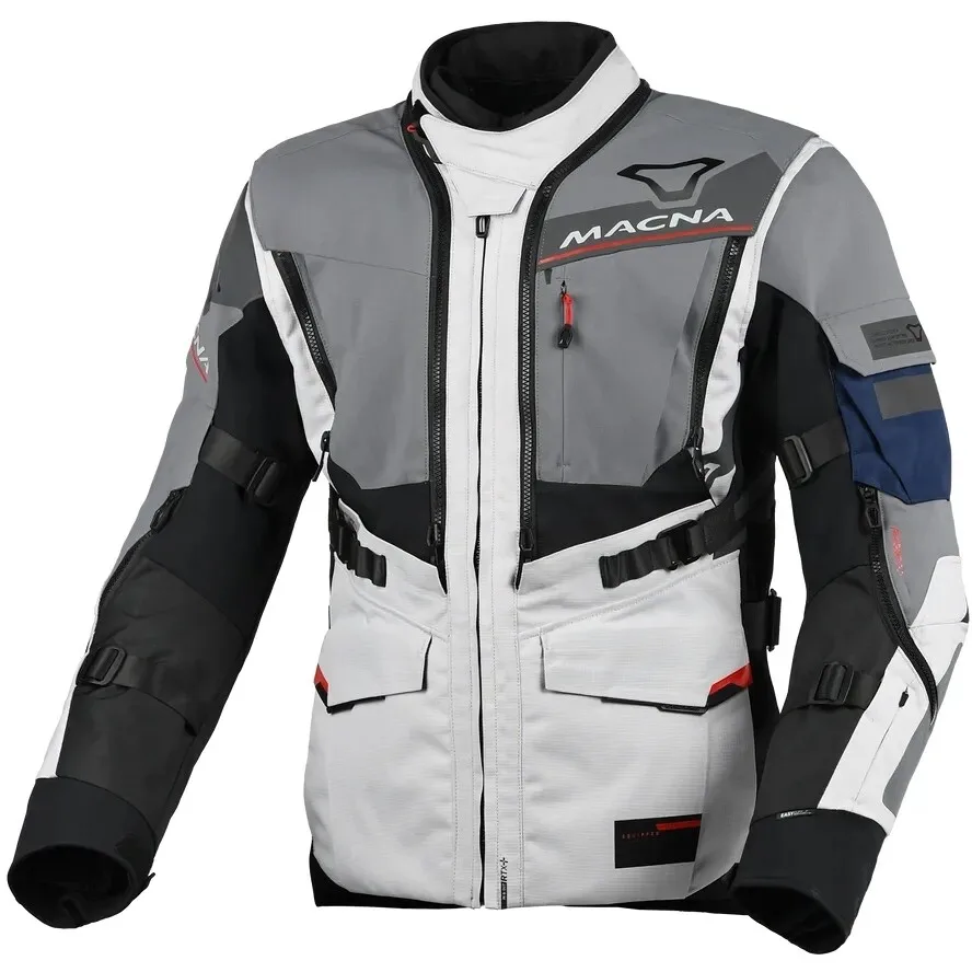 Giubbotto Moto Flexodus Grigio / Nero taglia 3XL - Macna - FashionsVida
