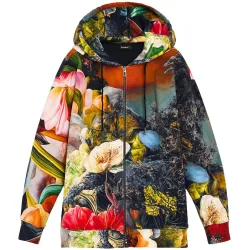 Sudadera de mujer estampada 100% algodón