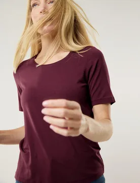 Viskose-Shirt, , Farbe Lila, 52/54, zart glänzende Viskose bequemer Schnitt Damen - Walbusch - FashionsVida