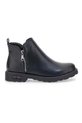 Stivaletto nero con inserti metallici 1214 38