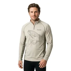 Florida Trout Uv Long Sleeve T-shirt Light Olive XL Men