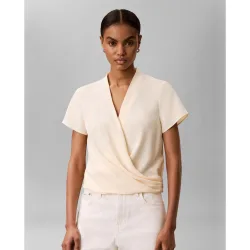 Top de mujer crepe drapeado