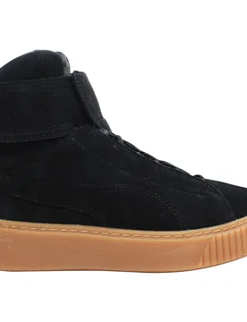 Platform Mid Ow Womens Black Trainers Suede - Size Uk 6.5 - Puma - FashionsVida