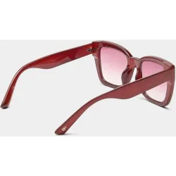 Gafas de sol de mujer con protección uv y forma rectangular en liso