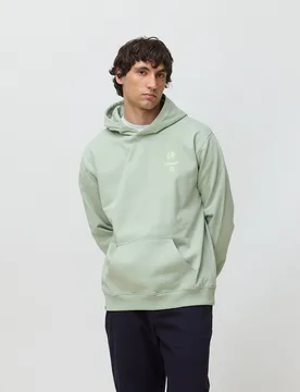 Sudadera con capucha de hombre de 100% algodón orgánico global sage - Blue Banana - FashionsVida