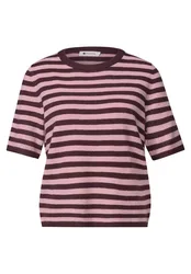 LTD QR_cosy sweater with strip female