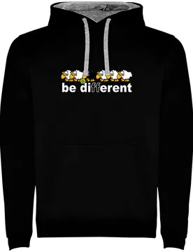 Be Different Padel Two-colour Hoodie Black / Grey 3XL - Kruskis - FashionsVida