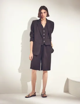 Bermuda lisa ancha de mujer - Woman El Corte Inglés - FashionsVida
