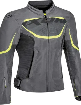 Giacca Moto In Tessuto Lady Sprinter Air Grigio Giallo taglia XL - Ixon - FashionsVida