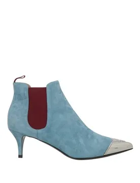 Botines de caña alta Mujer Azul profundo 35,36 Mujer - Pollini - FashionsVida