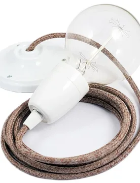 Cables Suspension Luminaire Rs82 Diy 1 M Brown / White One Size - Creative - FashionsVida