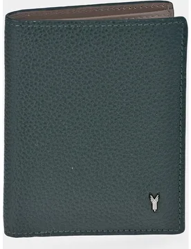 Cartera hombre con tarjeteros en piel color negro-azul - Yanko - FashionsVida