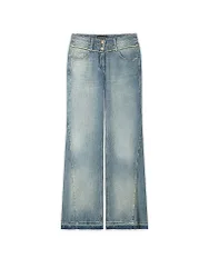 Jeans Flared Fit hellblau 42 damen