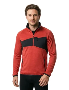 Sweat à Demi-zip Accelerate 18003 Traffic Red / Black 3XL - MASCOT - FashionsVida
