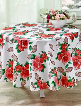 Tischdecke "Rosen", Ø 140 cm - 3Pagen - FashionsVida