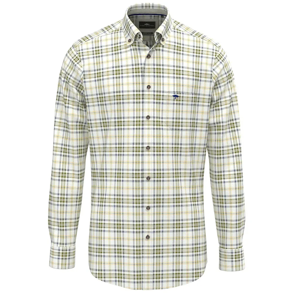Camicia A Maniche Lunghe 16098710 Moss XL - Fynch Hatton - FashionsVida
