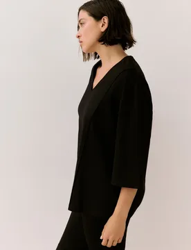 Camiseta de mujer punto roma con pico - Couchel - FashionsVida