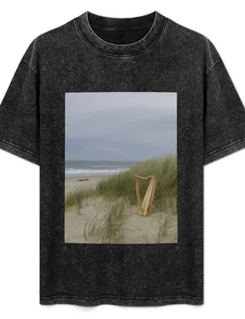 Harp at the Beach T-Shirt Large Size Breathable Tee - Aliexpress - FashionsVida