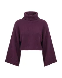 Rollkragenpullover Damen Pflaume M/L,XL/XXL,XS/S Damen