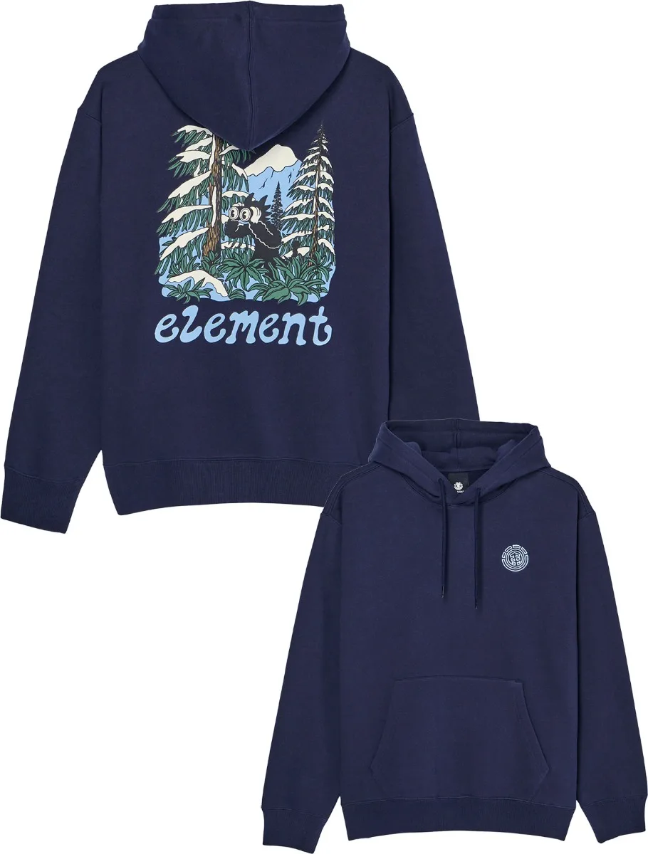 Sweat ample à capuche - Watching Hooded Sweatshirt Eclipse Navy en Coton - Taille XL - Element - FashionsVida
