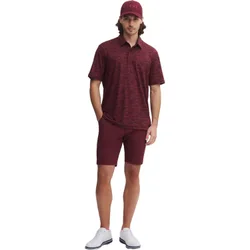 Polo Allover Crown, bordeaux xl