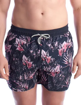 Mens Printed Swim Shorts Hs24msw03 - Violet - Size Small - inMyHood - FashionsVida