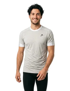 Play Tech Short Sleeve T-shirt Willow Grey 3XL - Head Racket - FashionsVida