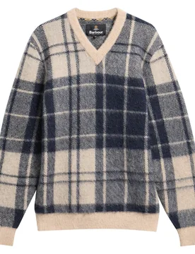 Barbour Hunham Knit Stone male - L - FashionsVida