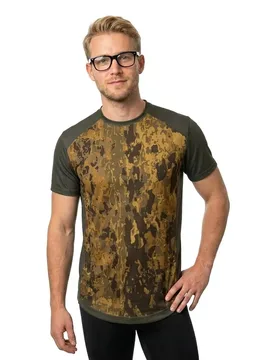 Maglia A Maniche Corte Venture Army Green - AGU - FashionsVida