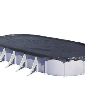 Cover For Oval Pools Black 610 x 410 cm unisex - Gre Accessories - FashionsVida