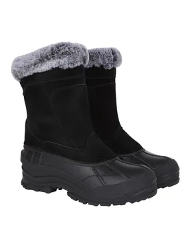 Snowdrift Womens Fur Lined Snow Boot - Black - Black - Size: 8 - Mountain Warehouse - FashionsVida