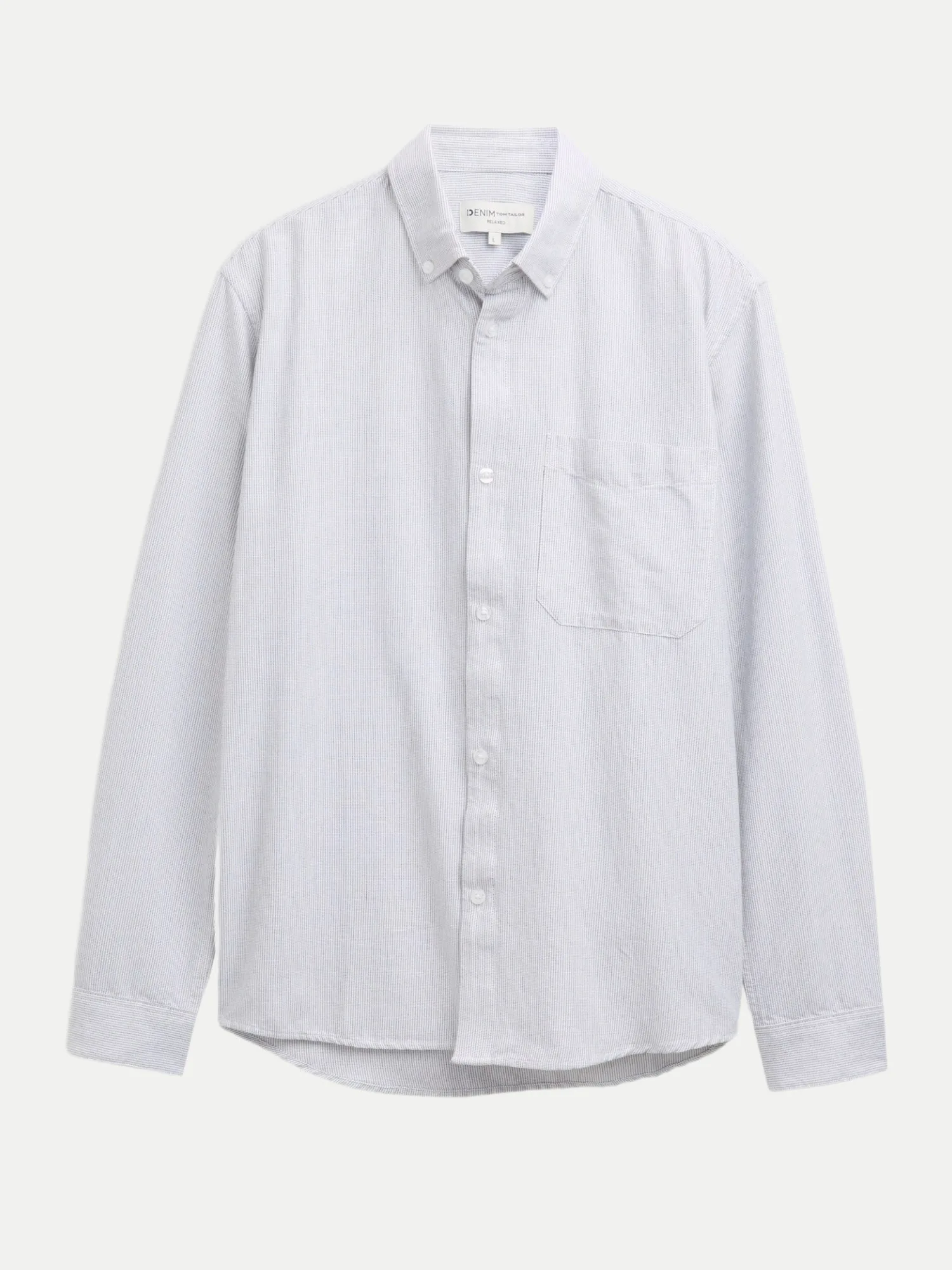 Relaxed-Fit Hemd Oxford Weiß L - Tom Tailor Denim - FashionsVida