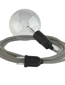 Cables Suspension Luminaire Rd62 Lozenge 5 M Green Thyme / Black One Size - Creative - FashionsVida