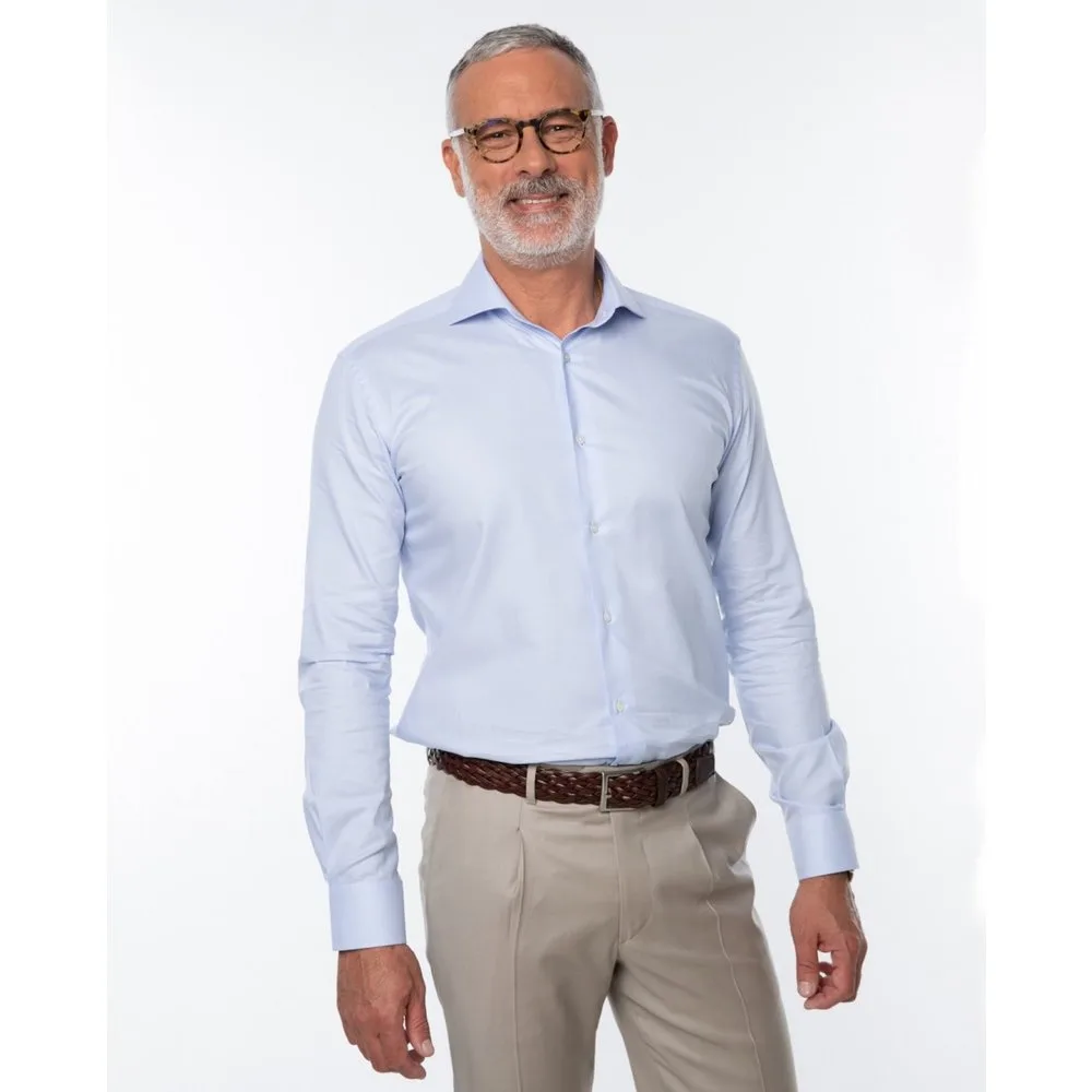 Camisa algodón de hombre soft slim oxford en - Wickett Jones - FashionsVida