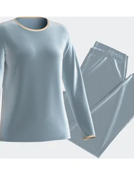 Pijama de mujer largo en terciopelo - Impetus - FashionsVida