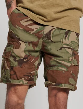 Superdry Herren Heavy Cargo-shorts aus Bio-baumwolle Grün - Größe: 28 - 79.99 - FashionsVida