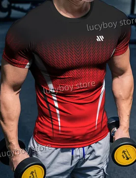 Mens Bodybuilding T Shirt Muscle Training Tees Short Sleeve Tees Quick Drying Running Sportwear Men Oversized Tops Men Clothing - Aliexpress - FashionsVida
